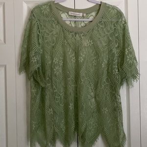 NWT Anthropologie Bishop + Young lace top, 2/3x